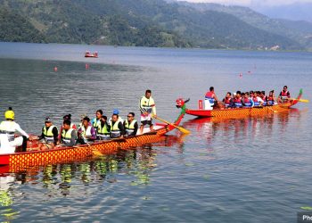 फेवातालमा  ड्रागन बोट रेस फेस्टिभल’को पूर्वाभ्यास