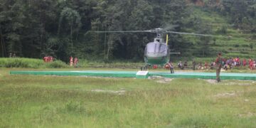 हेलिप्याडको सफल परीक्षण