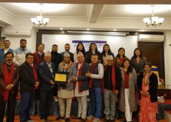 स्टार डाइग्नोष्टिक सेन्टरद्धारा सराङकोट बहुउद्देश्यीय सहकारी सहीत बिभिन्न संघसंस्था सम्मानित