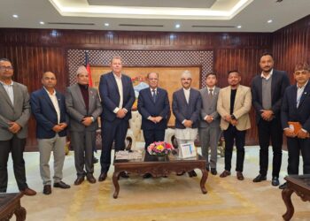 प्रधानमन्त्रीसँग अन्तर्राष्ट्रिय क्रिकेटका अध्यक्षको शिष्टाचार भेट