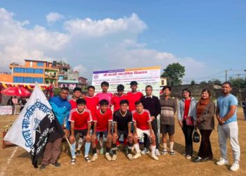 क्लस्टर स्तरीय फुटबल प्रतियोगिताको उपाधि कालिका मा.बि रामबजारलाई