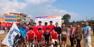 क्लस्टर स्तरीय फुटबल प्रतियोगिताको उपाधि कालिका मा.बि रामबजारलाई