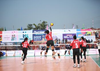 टाइगर कप भलिबलः अपराजित रहँदै एपिएफ पहिलो  क्वालिफायरमा