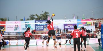 टाइगर कप भलिबलः अपराजित रहँदै एपिएफ पहिलो  क्वालिफायरमा