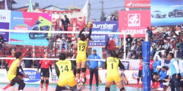 टाइगर कप भलिबलः पुलिसमाथि न्यू डायमन्डको रोमाञ्चक जित