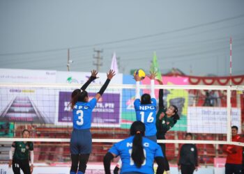 आर्मीलाई सोझो सेटमा पराजित गर्दै पुलिस महिलातर्फको इलिमिनेटरमा प्रवेश