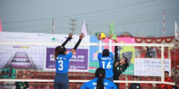 आर्मीलाई सोझो सेटमा पराजित गर्दै पुलिस महिलातर्फको इलिमिनेटरमा प्रवेश