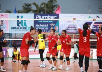 टाइगर कप भलिबलः महिलातर्फ आयोजक र एपिएफले पहिलो क्वालिफायर खेल्ने एलिमिनेटरमा न्यू डायमण्ड र पुलिसबिच प्रतिष्पर्धा हुने