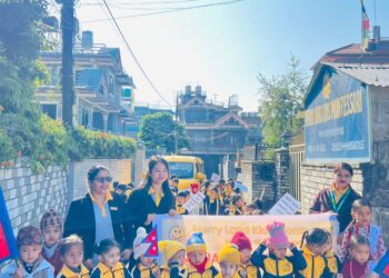 मेरील्याण्ड किड्स मन्टेश्श्वरीमा  १२औँ खेलकुद दिवसको समुद्घाटन