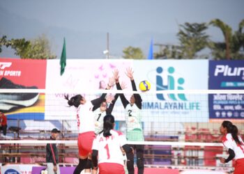 टाइगर कप भलिबलः एपिएफले न्यू डायमन्डलाई सोझो सेटमा हरायो