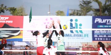 टाइगर कप भलिबलः एपिएफले न्यू डायमन्डलाई सोझो सेटमा हरायो