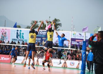 टाइगर कप भलिबलः भारतको सुनिल क्लबमाथि पुलिसको शानदार जित