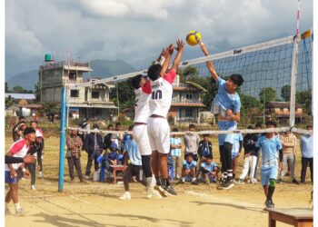 माछापुच्छ्रे –९,सिधिङमा साविक वडा स्तरीय खुल्ला पुरुष भलिबल प्रतियोगिता हुने