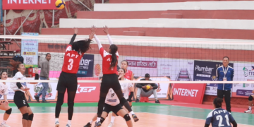 टाइगर कप भलिबलः पहिलो खेलमा ट्राभल इन्क्वारीमाथि एपिएफको पुनरागमन जित