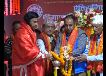 श्री गण्डकी कोटिहोम महायज्ञको पूर्व सन्धयामा आयोजित कार्यक्रममा भक्तजनहरुको उपस्थिती बाक्लिदै