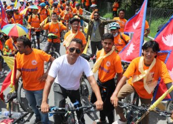 ऐतिहासिक कोटिहोम महायज्ञको प्रचारका लागि बिरौटामा साइकल र्‍याली