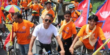 ऐतिहासिक कोटिहोम महायज्ञको प्रचारका लागि बिरौटामा साइकल र्‍याली