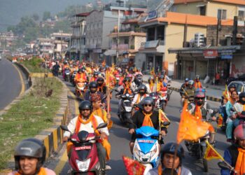 पोखरामा बृहत् मोटरसाइकल र्‍याली सम्पन्न, महायज्ञको उत्साह थपियो