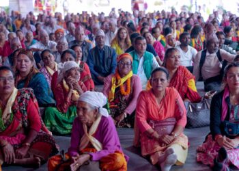 कोटीहोममा हजार कन्याको पूजा र हजार ज्येष्ठ नागरिकलाई सम्मान गरिँदै