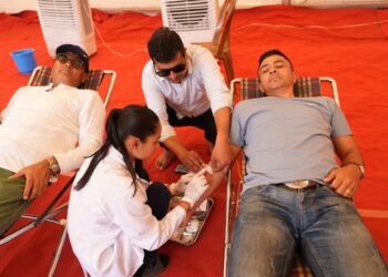 कोटीहोममा ४० युनिट रगत संकलन, शनिबारमात्रै १५ हजार भक्तजन सहभागी