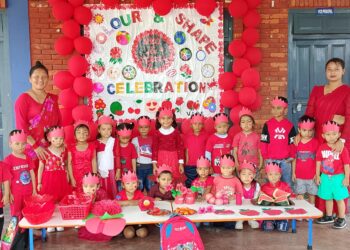 विन्ध्येश्वरी आदर्श स्कुलमा कलर सेलिब्रेशन तथा नेपाली शब्दखेल प्रतियोगिता सम्पन्न