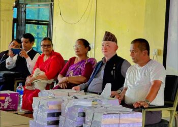 पोखरा महानगरपालिका वडा नं १० द्धारा कालिका माद्यामिक विद्यालय रामबजारलाइ स्टेशनरी सामग्री हस्तान्तरण