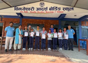 विन्ध्येश्वरी आदर्श स्कुलमा अङ्ग्रेजी हिज्जे प्रतियोगिता सम्पन्न