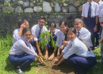 वातावरण दिवसको अवसरमा एसओएस हरमन माइनर विद्यालय गण्डकीमा वृक्षारोपण र सरसफाई