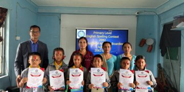 विन्ध्येश्वरी आदर्श स्कुलमा अङ्ग्रेजी हिज्जे प्रतियोगिता सम्पन्न