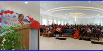 कुमुदिनीमा कक्षा १२ का विद्यार्थीले गरे कक्षा ११ का विद्यार्थीलाई स्वागत