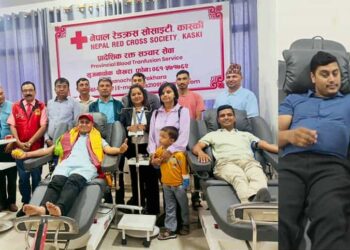 पत्रकार आरजूको जन्मदिनमा रक्तदान