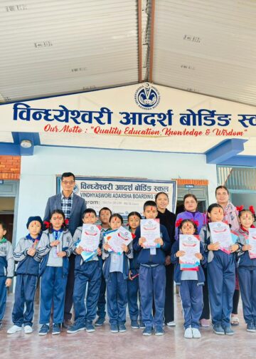 विन्ध्येश्वरी आदर्श स्कुलमा अङ्ग्रेजी हिज्जे प्रतियोगिता सम्पन्न