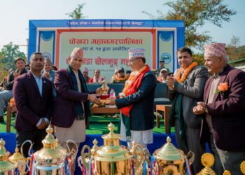 पोखरा महानगरपालिका वडा नं १५ को आयोजनामा चौथो वडा खेलकुद महोत्सव सुरु