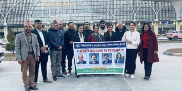 एलायन्स क्लवका अन्तर्राष्ट्रिय प्रेसिण्डेन्ट सक्सेना पोखरामा, पर्यटन प्रर्वद्धनमा विश्वास