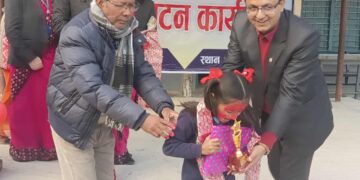 पोखरा–२४, कास्कीकोट गुन्टेचौरमा रहेको सिद्ध बराह आधारभूत विद्यालयको हिरक जयन्ती शुभारम्भ