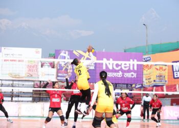 पुलिसलाई हराउँदै न्यू डायमण्ड टाइगर कप भलिबलको फाइनलमा प्रवेश