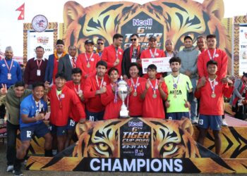 पुलिसलाई हराउँदै गण्डकीले जित्यो टाइगर कपको उपाधि