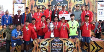 पुलिसलाई हराउँदै गण्डकीले जित्यो टाइगर कपको उपाधि