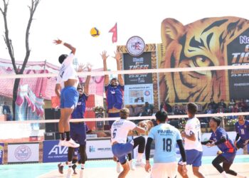 टाइगर कप भलिबलः पर्वत भलिबल संघको लगातार तेस्रो जित, माल्दिभ्स भलिबलको चौथो हार