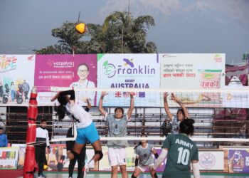 टाइगर कप भलिबलः आर्मीविरुद्ध थाइल्याण्ड क्विन्सको सहज जित