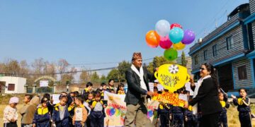 मेरिल्याण्ड किड्स मन्टेश्वरीमा १३औँ खेलकुद दिवसको समुद्घाटन