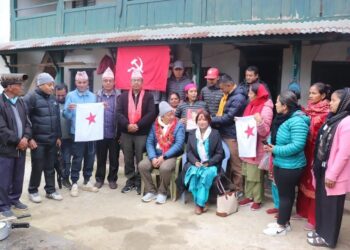 सुकुम्बासी समस्या समाधानका लागि नेकपाको नेतृत्व आवश्यक ः उम्मेदवार थापा