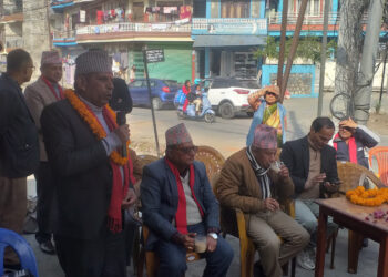 पोखरा ४ मा काँग्रेसको चुनाव प्रचारप्रसार कार्यालय उद्घाटन