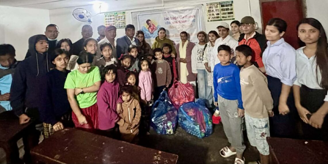 आरुषको स्मृतिमा विपन्न बालबालिकालाई सहयोग