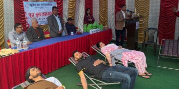 बुद्ध बिशाल व्यापारिक एशोसियसनको रक्तदानमा ५४ युनिट रगत संकलन