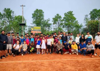 पाँचौँ मनुश्री भिग्नजित राष्ट्रिय जुनियर टेनिस पोखरामा शुरू