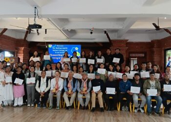 कुमुदिनी होम्समा अंग्रेजी भाषाको कार्यशाला